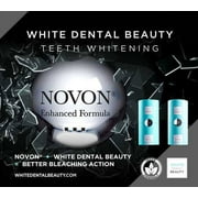 White Dental Beauty Teeth Whitening Kit; 4 Syringes of 3 ml Teeth Whitening Gel Powered By NOVON® Technology. Includes Kit, Boil & Bite Whitening Trays, and Case (6% Hydrogen Peroxide)