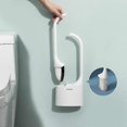 thumbnail image 2 of Toilet brush and holder, bathroom toilet brush with quick-drying holder, white., 2 of 5