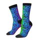 thumbnail image 1 of Balery Multicolored Butterflies Calcetas Largas con Estampado para Hombre y Mujer – Suaves y Transpirables, Talla Única (US 5-11), 1 of 6