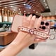 thumbnail image 5 of Silicone Case for iPhone 15 Pro Max/15 Ultra With Wristband Cute Love-heart Plating 15 Pro Max Case Shockproof, 5 of 5