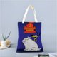 thumbnail image 2 of 2 Stupid Dogs Bolso de tela con estampado de lienzo para mujer, bolsa de compras reutilizable y estética, con cremallera interior, regalo para mujer,40*40cm., 2 of 6