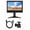 Black - EU Plug[cite: 1], variant on Riousery 7 inches / 17.78 cm Multifunction Display Monitor 1080p LED Screen with HDMI VGA AV Input Stand EU Plug Black[cite: 1]