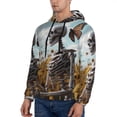 thumbnail image 3 of Daiia Sunflower Butterfly Skull for Men's Fashion Hoodies & Sweatshirts with Kangaroo Pocket Hooded Sweatshirt Breathable & Moisture Wicking-3X-Large, 3 of 7