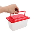 thumbnail image 3 of Tanque de peces pequeño de plástico, acuario portátil, pecera, caja transparente para tortugas, caja para hámsteres, pecera para tortugas, soporte para tortugas, pecera de plástico., 3 of 5