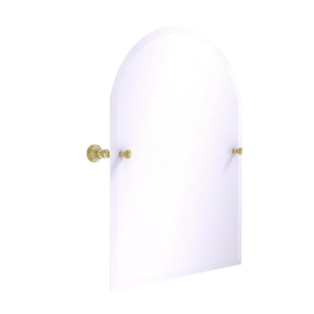 Miroir Inclinable Sans Cadre à Sommet Arqué de la Collection Carolina avec Bord Biseauté