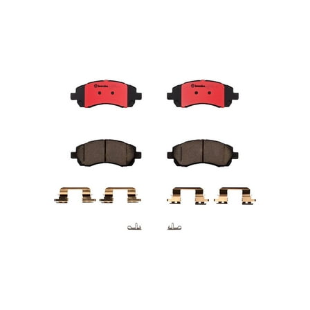 Brembo OE P78009N Front Premium NAO Ceramic Brake Pads for Subaru Impreza and Legacy (1999-2001)