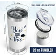 thumbnail image 3 of Graduation Gifts For Men, Women - Christmas, Birthday Gifts For Him, Her, Friends, College, High School Graduation Gifts For Son, Daughter From Mom, Dad - 20 Oz Stainless Steel Tumbler, 3 of 6