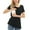Black, variant on Bearsland Women's Plus Size Short Sleeve Maternity Nursing Shirt Breastfeeding Top Blouse