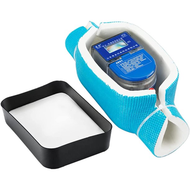 Tubería de aislamiento de espuma, cubierta anticongelante para medidor de agua de distrito, cubierta de válvula extraíble para pozo de inspección de medidor de agua, incubadora de medidor de agua(D) brillar Electrónica