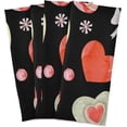 thumbnail image 6 of Watercolor Heart Bowknot Dish Towels Set of 1, Sweets Valentine Washable Tea Towels Dishcloths Lint-Free 18x28 Inch Fast Drying for Home Kitchen Clean, 6 of 7