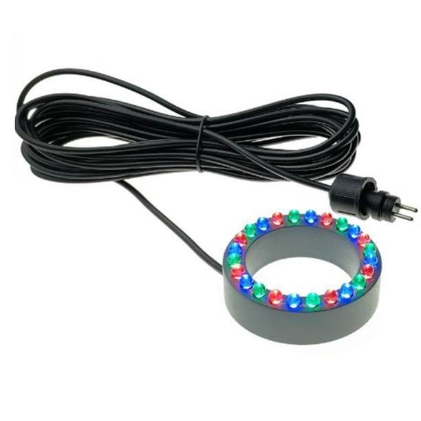 Wosthever Luces ABS para jardín, exteriores, bajo el agua, para tanques, LED, fuentes, estanques, luces LED Jardín y Patio Multicolor 24led