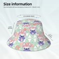 thumbnail image 4 of Daiia Bulldog Pattern Bucket Hat - Trendy Cotton Sun Hat for Beach, Golf, Fishing - Fun Outdoor Vacation Boonie for Men and Women, 4 of 9