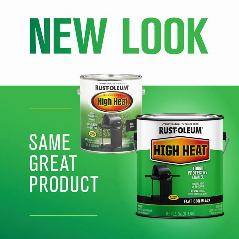 Rust-Oleum BBQ Black High Heat Enamel, Flat Finish, Grill