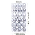 thumbnail image 2 of 36 Pieces 1.18"/3cm Shatterproof Christmas Ball Ornaments Xmas Tree Pendant Balls for Wedding Birthday Party Green, 2 of 13
