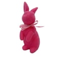 thumbnail image 6 of Tyidzon Flocked Bunny Easter Decorations with Bow Ties, Rabbit Figurines for Easter Centerpieces, Spring Home Tabletop Shelf Decor & Seasonal Gift, 6 of 6