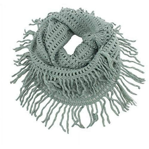 StylesILove Women Cozy Knit Tassel Infinity Loop Scarf - 5 Colors