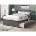 thumbnail image 2 of AFI Nantucket Full Wood Platform Bed with Matching Footboard & Twin Trundle, Grey, 2 of 6