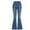 Dark Blue, variant on Kiijoy Little Girls Flared Jeans Casual Slim Fit Mid Rise Denim Pants Trousers, Sizes 5-6