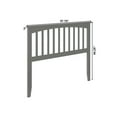 thumbnail image 6 of AFI Mission Full Solid Wood Headboard with Attachable Charger, Grey, 6 of 6