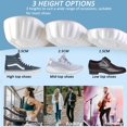 thumbnail image 6 of 1 Pair height Increase Insoles Air Cushion Taller Shoe Insoles Heel Insert for Men and Women,Heel Cushioning Shock Absorption,Relieve Foot Pain 1 Pair, 6 of 7