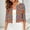 Orange, variant on Ynynloco Women's Floral 3/4 Sleeve Kintted Shrugs Sweaters Lightweight Open Front Cropped Cardigan for Dress
