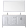 thumbnail image 3 of Wyndham Collection Daria 72" Light Vein Wood Double Bathroom Vanity in White, 3 of 5