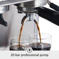 thumbnail image 5 of Ataucjin Espresso Machine With Grinder, 20 Bar Semi Automatic Espresso Machine With Milk Frother Steam Wand, Macchiato, Home Espresso Maker With Milk Frother, 2.8 Liter Water Tank, 5 of 9