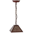 thumbnail image 5 of 8'Sq Simple Mission Pendant, Rust/Silver Mica - 144760, 5 of 7