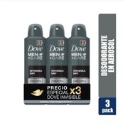 Desodorante Dove Men+Care Invisible Dry Aerosol 3 pack - 150 ml
