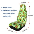 thumbnail image 4 of Pofeuu Avocado color cute animals Print Automotive Car Seat Covers Flat Cloth Full Set Seat Covers,Car Seat Covers front seats for Cars Trucks and SUVs(Two packs), 4 of 7