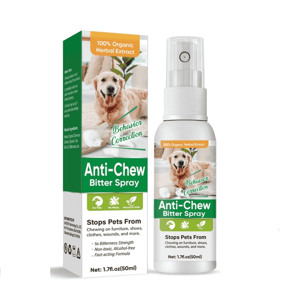No Chew Spray for Dogs, Bitter Apple Spray for Dogs to Stop Chewing Licking, Bitter Apple Spray For Dogs Bitter, Cats and Dogs Training Behavior Aids, Stop Destructive Chewing Licking