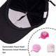 thumbnail image 3 of Guardurnaity Gorra de béisbol con tachuelas y diamantes de imitación en forma de corazón para niños Sombreros Rosa roja, 3 of 5