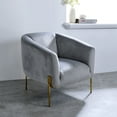 thumbnail image 5 of ACME Carlson Sloped Arm Accent Chair in Grey and Gold, 5 of 6