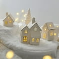 thumbnail image 3 of Christmas Village Sets, White Christmas Village Sets Christmas Decorations Indoor, Christmas Decorations Farmhouse Rustic Decor for Home Shelf Cabinet Table, Home Display, Tabletop, 3 of 5