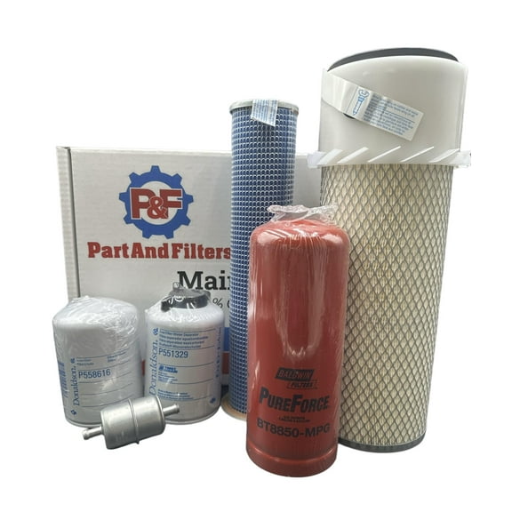P&F Filter Kit for CASE 580 Super K With 4-390 Engine Non-Turbo