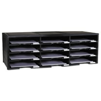 Storex Storex Literature Organizer, 12 Section, 10 5/8 x 13 3/10 x 31 2/5, Black