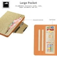 thumbnail image 4 of iPad 10.2" Case, iPad 7th Generation Case, Allytech Glitter Shockproof PU Leather Premium PU Leather Document Pocket Auto Sleep Wake Multi Angle Stand Protection Cover for Apple iPad 10.2",Gold, 4 of 8
