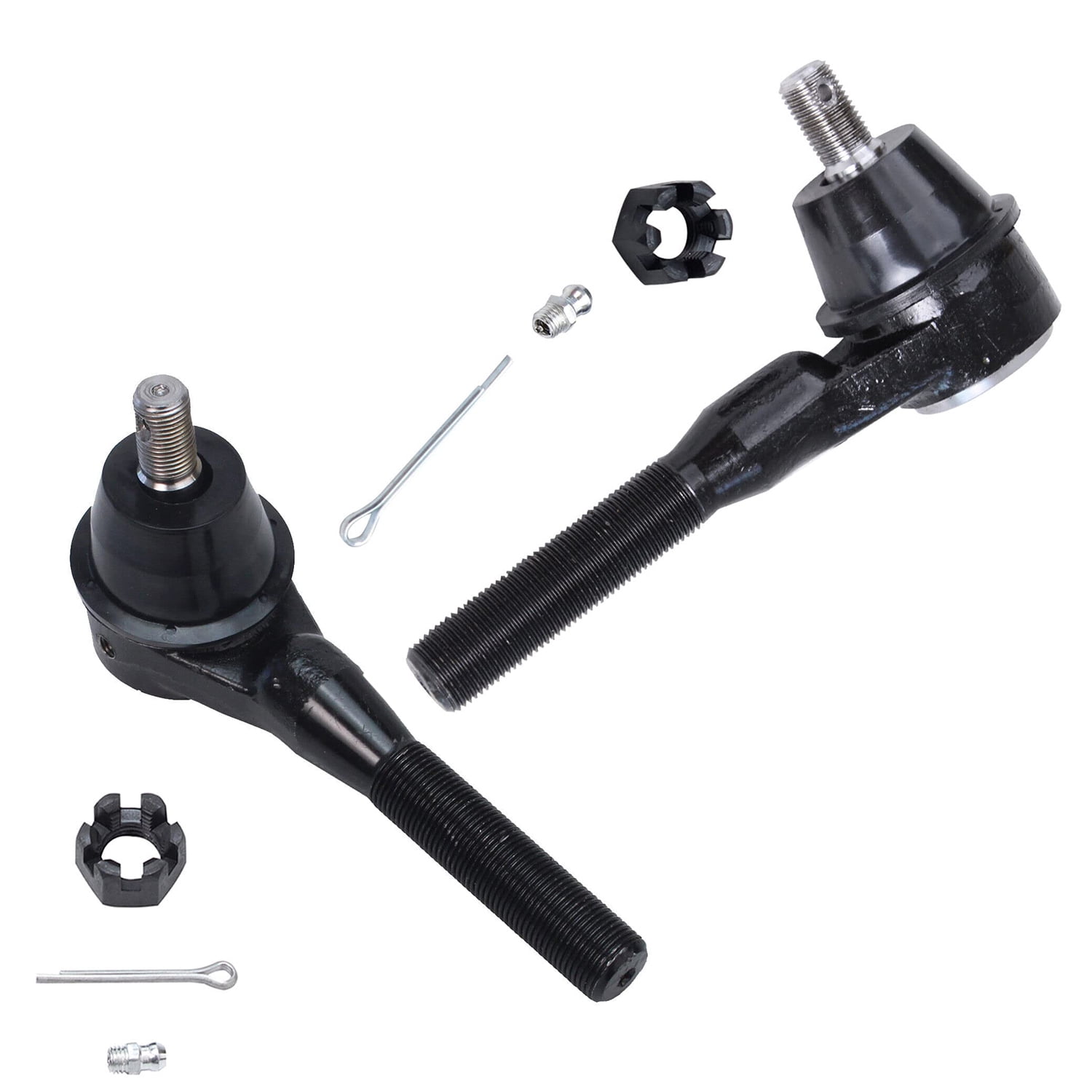 Detroit Axle - Front End 17pc Suspension Kit for 1991-1999 Jeep Cherokee Comanche, Lower Upper Control Arms Ball Joints Sway Bars Outer Tie Rods Adjusting Sleeves Track Bar Replacement