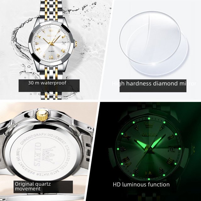 Reloj de cuarzo de moda de nicho, reloj retro popular para mujer, reloj para mujer