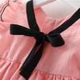 thumbnail image 4 of WOLLED Kids Baby Girls Crewneck Dresses Summer Bow Princess Dresses Toddler Sleeveless Sundress Dress for 1-5 Years, 4 of 9