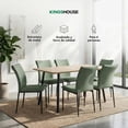 thumbnail image 2 of Comedor 6 Sillas Modelo Vita Estilo Madera Moderno Elegante verde oscuro 7, 2 of 8