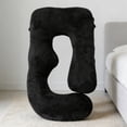 thumbnail image 7 of AFGFUF  J-Shaped Pregnancy Pillow, 65" x 16" x 8" Full Body Maternity Support Pillow, Black, with Removable Washable Cover, 7 of 7