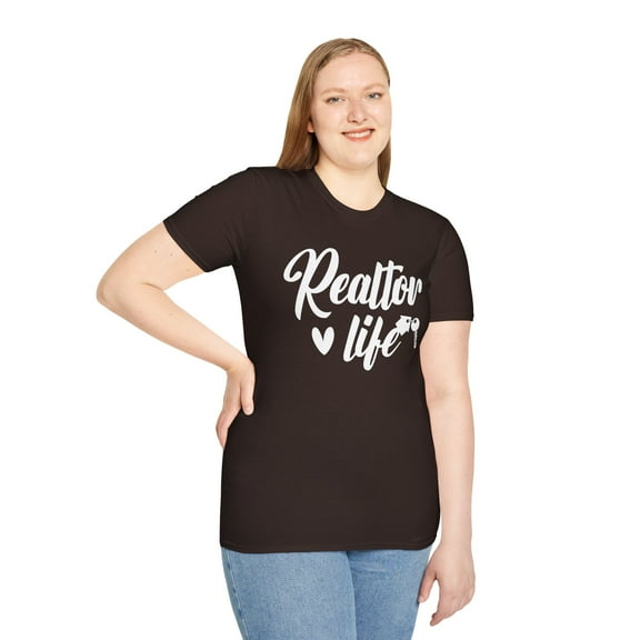 Realtor Life, Gildan Unisex Softstyle T-Shirt, Agent Graphic Tee, S-3XL