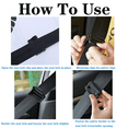 thumbnail image 2 of 2 Pcs Ajusteur de Ceinture de Sécurité de Voiture, Clip de Ceinture de Sécurité de Voiture, Bloqueur de Ceinture de Sécurité, Clip de Réglage de Ceinture de Sécurité, Antidérapant, Ajustable (Noir), 2 of 5