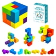 thumbnail image 1 of Bloques de construcción magnéticos OUXIA Magic 3D Puzzle Cubes, juego de 7, 1 of 7