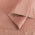 thumbnail image 6 of Chezmoi Collection Austin Queen Oversized Bedspread Set, 3-Piece Lightweight Microfiber Quilted Coverlet for All Seasons, Salmon, 6 of 9