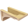 thumbnail image 5 of 5"W x 10"D x 5"H Wide Viola Rough Cedar Woodgrain TimberThane Corbel, Primed Tan, 5 of 6