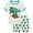 Green Dinosaur, variant on WIBACKER 2 Pieces Cool Summer 100% Viscose Boys Solar System Pajamas Set Toddler Kids Soft Short Sleeve Tee and Shorts PJs Set Sleepwear