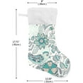 thumbnail image 2 of Coolnut 17.7 Inch Christmas Stockings, 2 PCS Doodle Bird Pattern Presonalized Large Stocking Sock for Family Holiday Xmas Party Decorations, 2 of 7