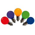 thumbnail image 1 of Vickerman XLEDCG30-25 0.96 watt G30 Multi-Color Ceramic LED Bulb with E12 Nickel Base - 25 per Bag, 1 of 2